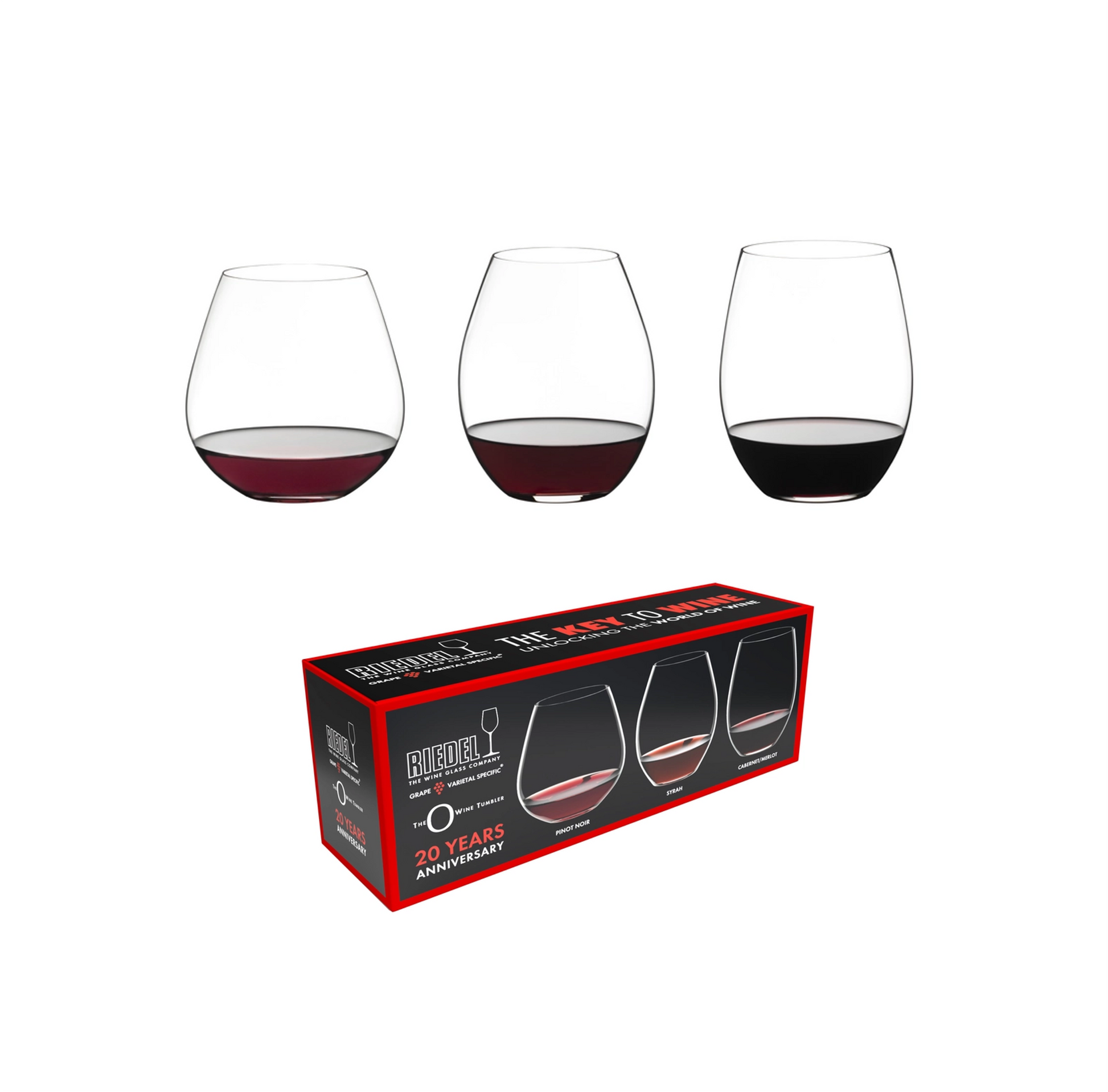 Riedel The Key to Wine Red Wine Set (3 pack)