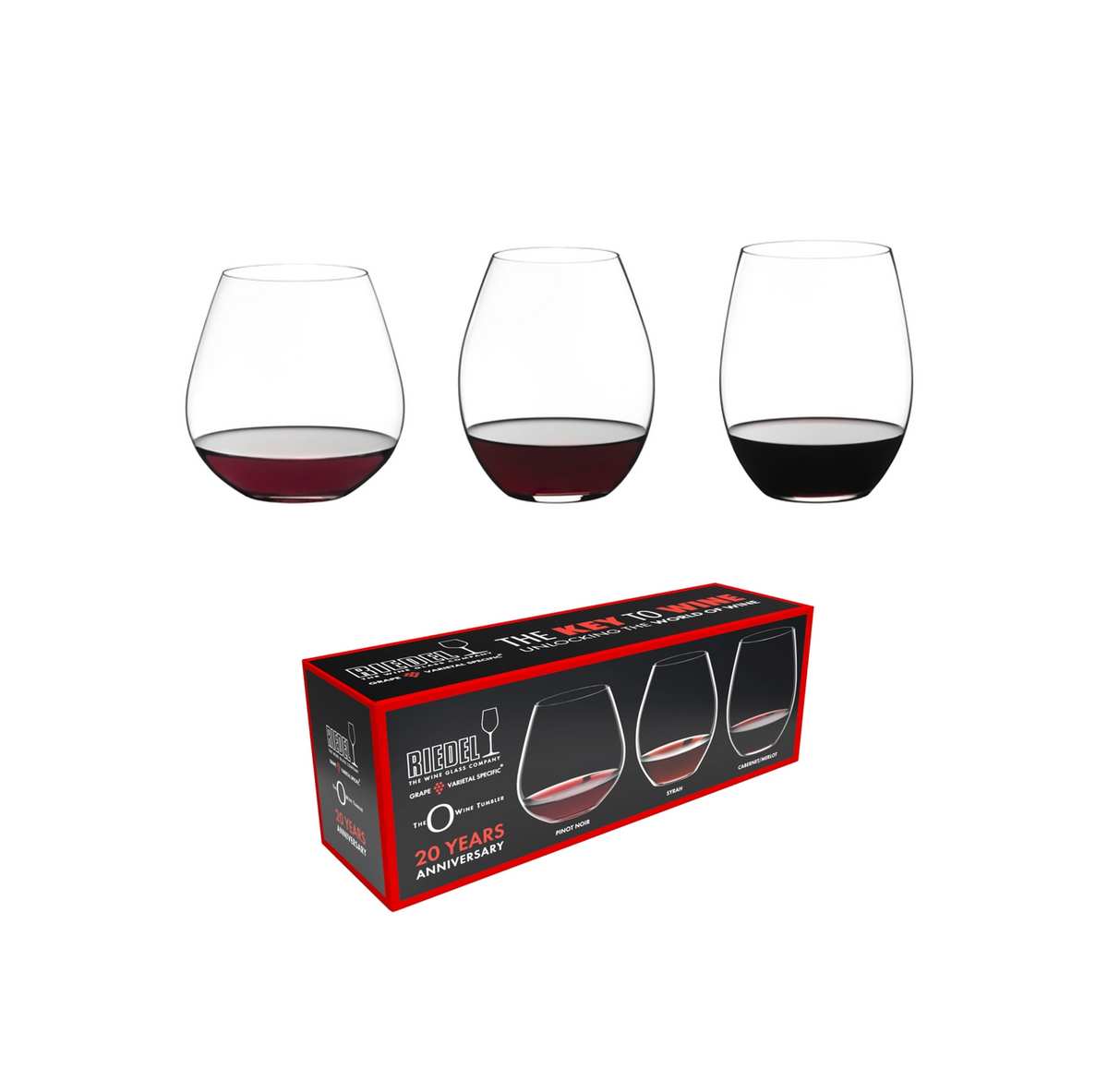 Riedel The Key to Wine Red Wine Set (3 pack)