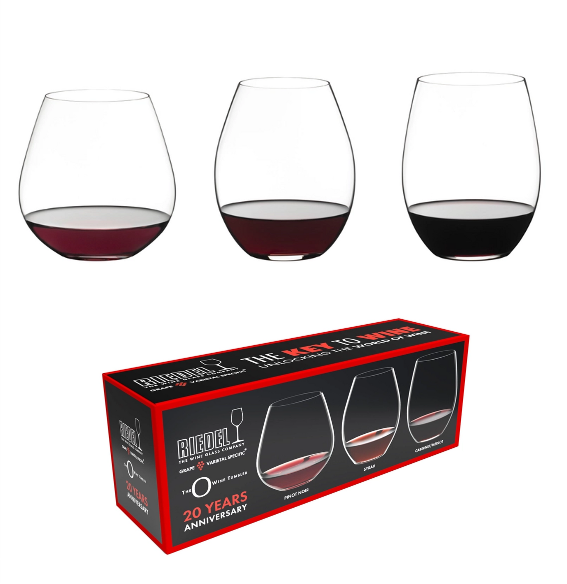 Riedel The Key to Wine Red Wine Set (3 pack)